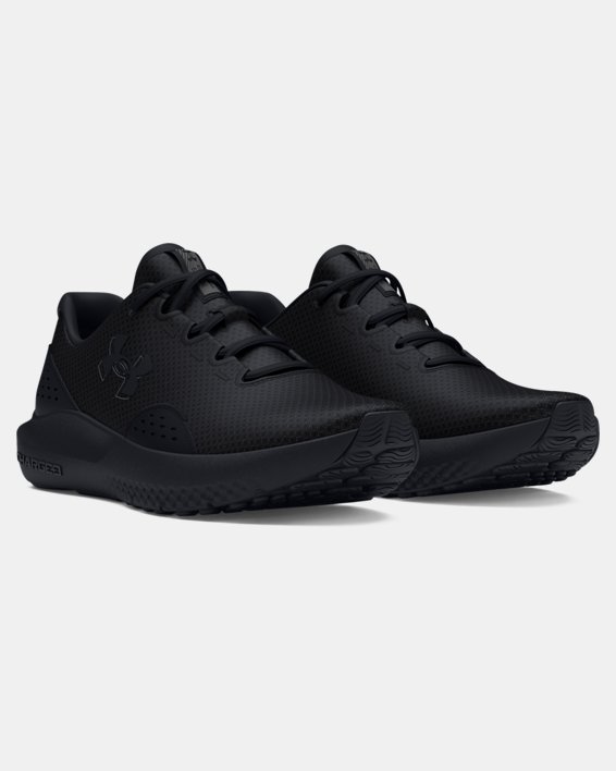 Men's UA Surge 4 Running Shoes in Black image number 3